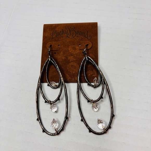 2/$25 LUCKY BRAND Oval Earrings - Picture 1 of 3